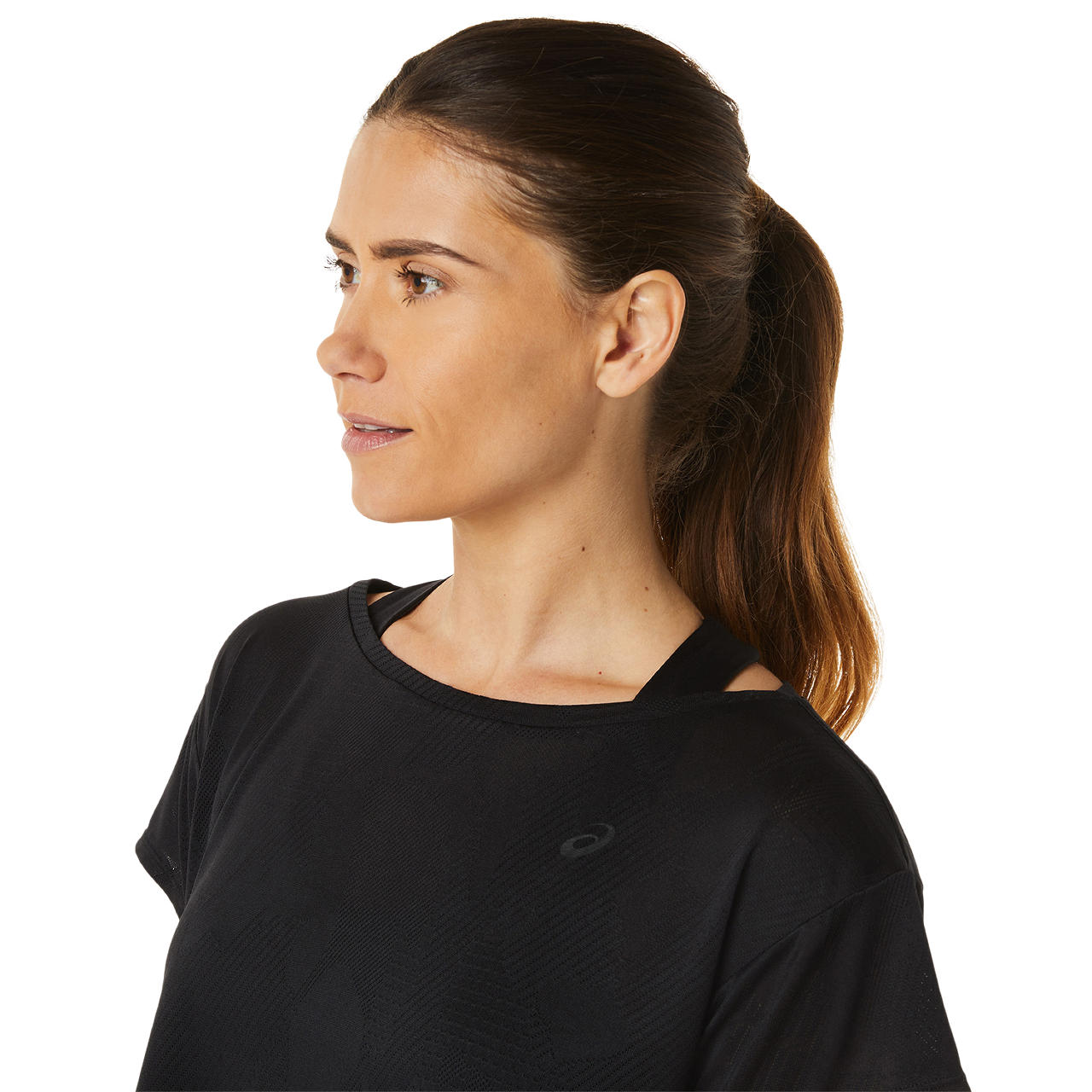 ASICS WOMEN MOVEKOYO JACQUARD SS TOP image number null