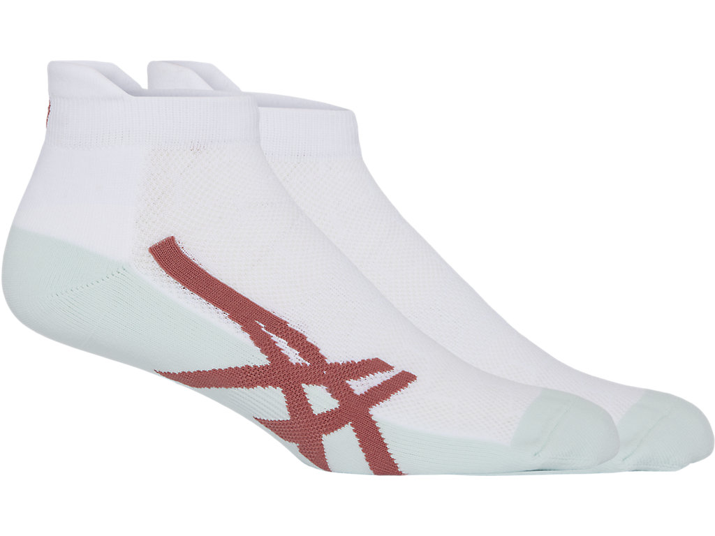 ASICS CUSHION SINGLE TAB, BRILLIANT WHITE/DRIED ROSE, swatch