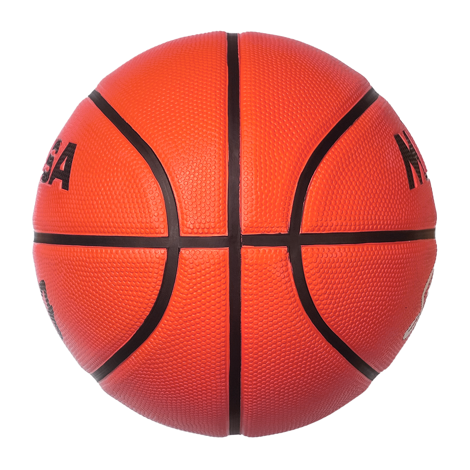 BB702D-OBK Rubber Basketball Size 7 Orange/Black, , large image number null