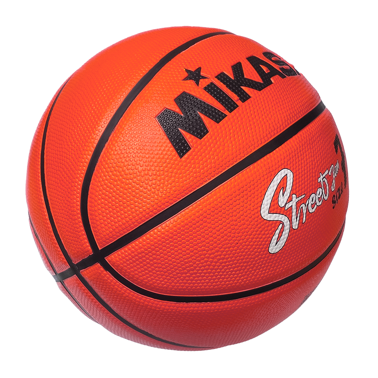 BB702D-OBK Rubber Basketball Size 7 Orange/Black, , large image number null