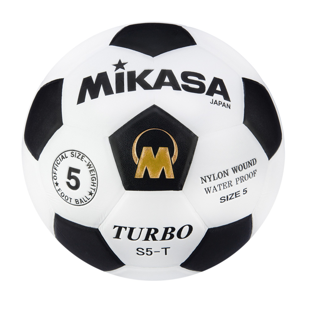 S5-T-W Leather Football Size 5 White