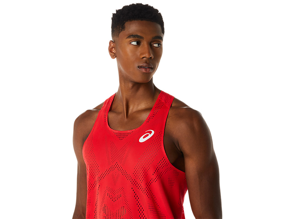 ASICS MEN ACTIBREEZE JAQUARD SINGLET image number null