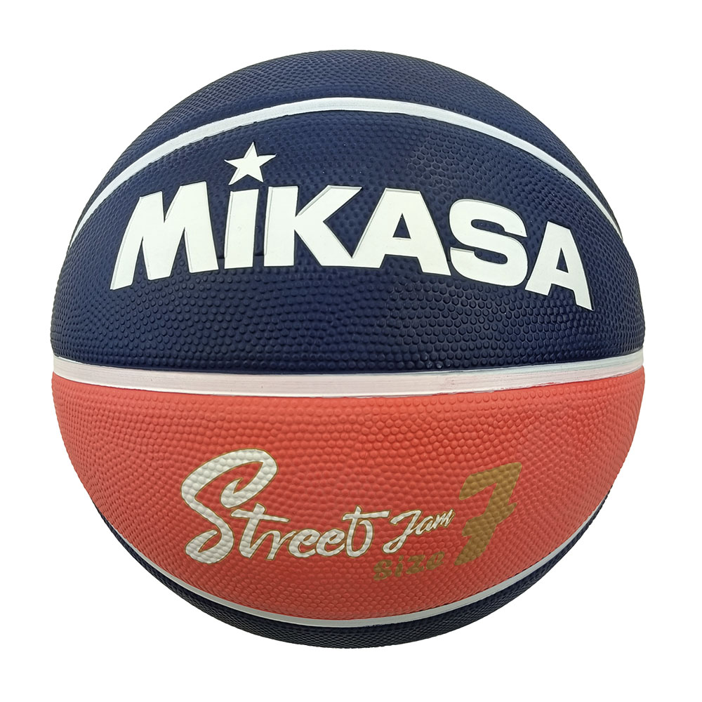 BB702B-NBRW Rubber Basketball Size 7 Navy Blue/Red