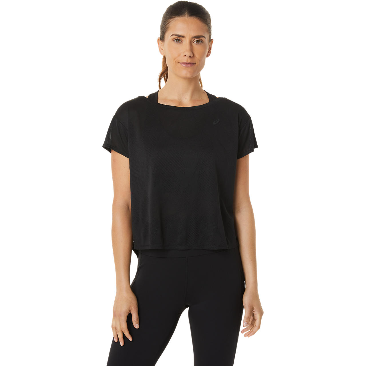 ASICS WOMEN MOVEKOYO JACQUARD SS TOP