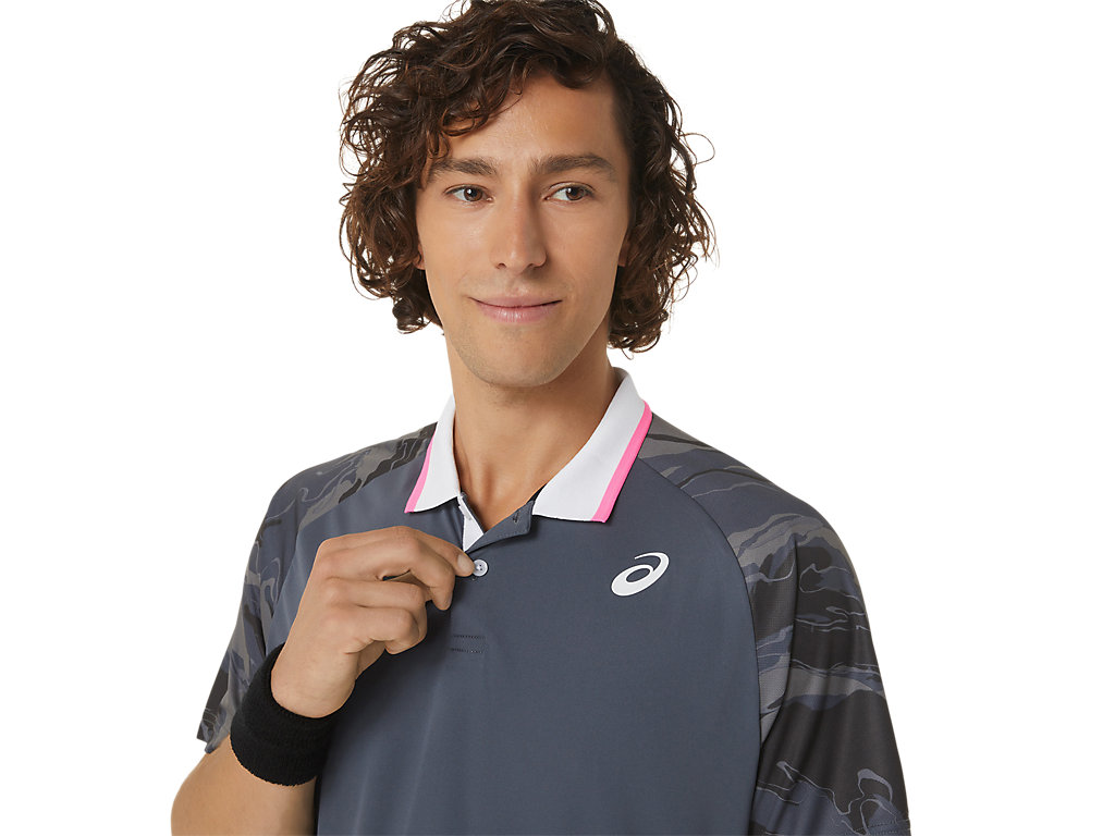 ASICS MEN COURT GRAPHIC POLO-SHIRT image number null