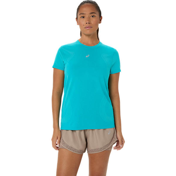 ROAD SEAMLESS SS TOP, ENERGY AQUA, swatch