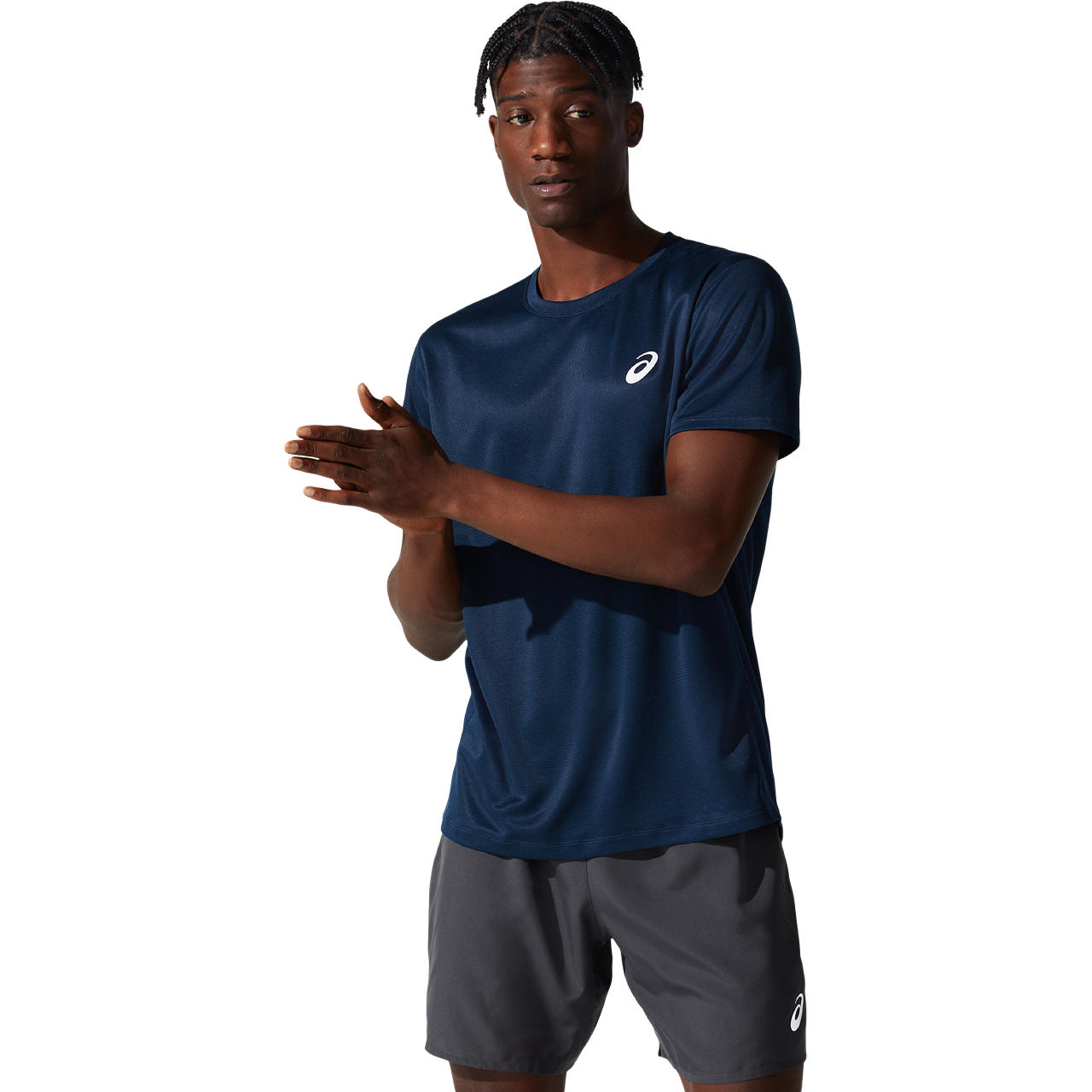 ASICS SILVER SS TOP, FRENCH BLUE, swatch