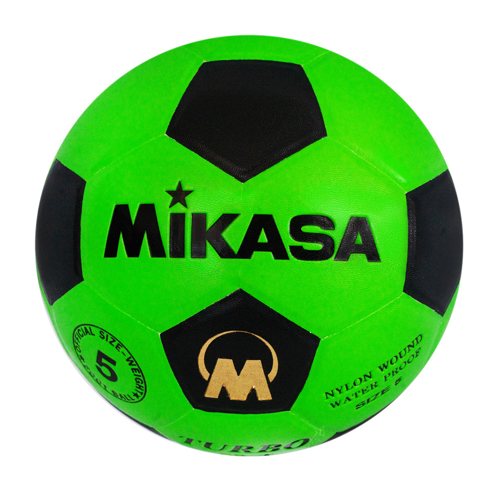 S5-T-G Leather Football Size 5 Green