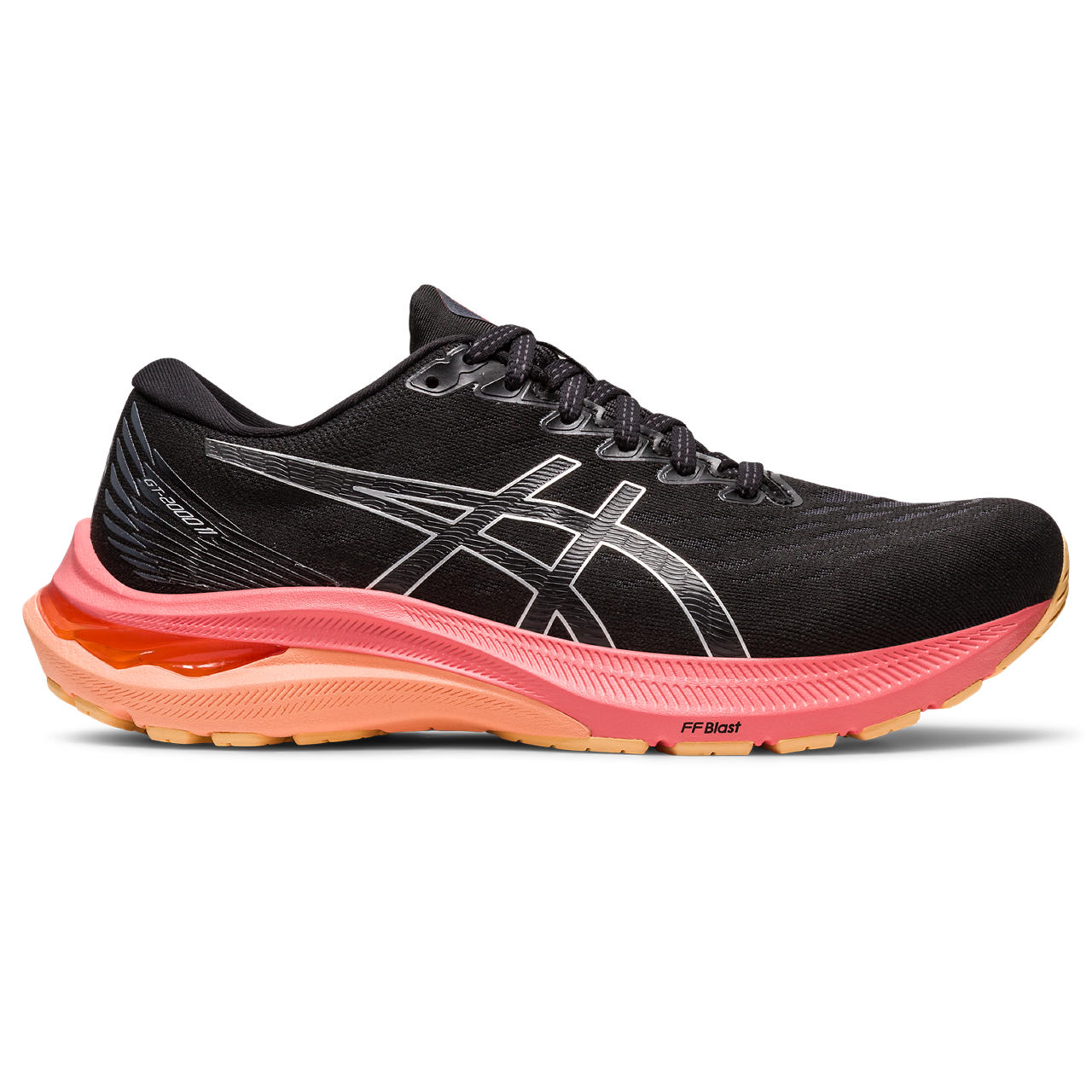 ASICS GT-2000 11, BLACK/PURE SILVER, swatch