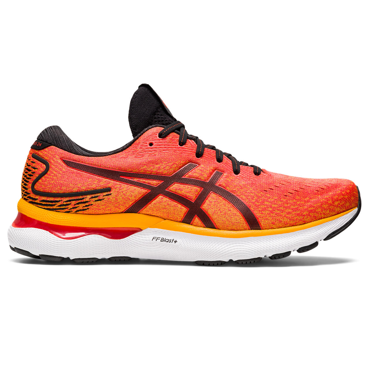 ASICS GEL-NIMBUS 24, CHERRY TOMATO/BLACK, swatch