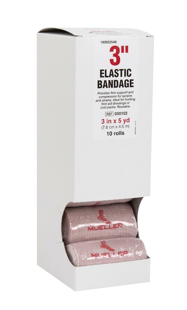 Elastic Bandage 3"X5 Yard Rolls Beige