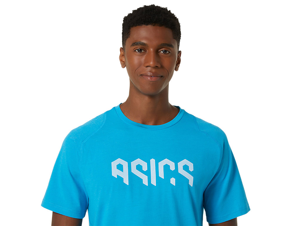 ASICS HEX GRAPHIC COTTON BLEND SS TEE image number null