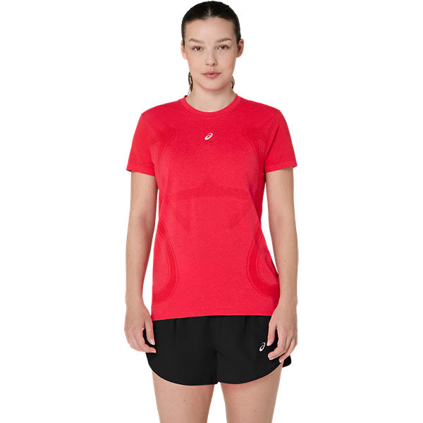 ROAD SEAMLESS SS TOP, SPEED RED, swatch