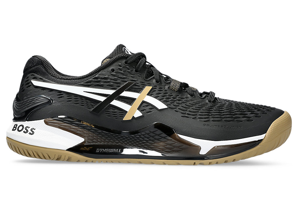 ASICS GEL-RESOLUTION 9, BLACK/CAMEL, swatch