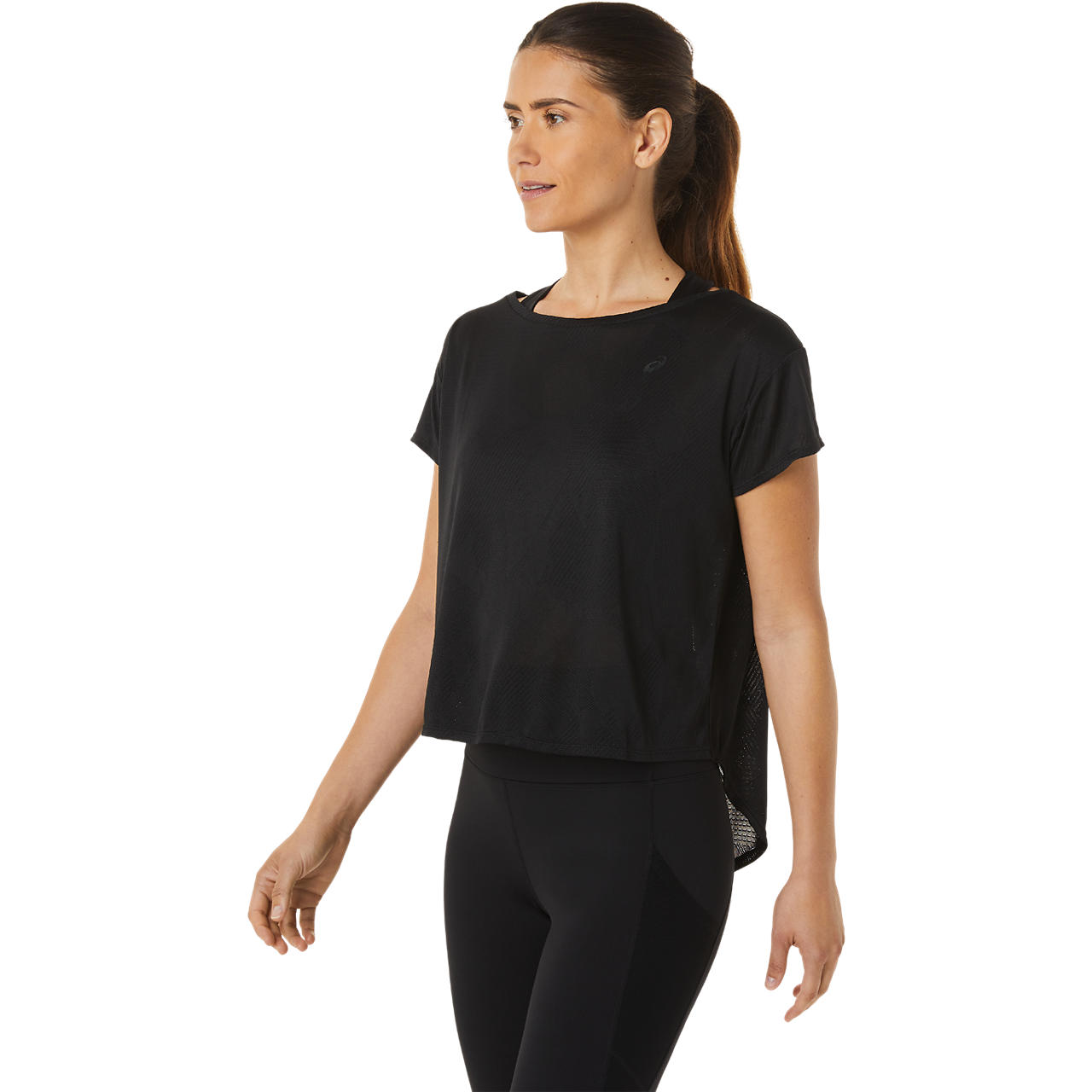 ASICS WOMEN MOVEKOYO JACQUARD SS TOP image number null