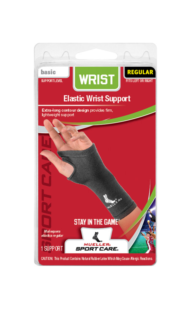 Elastic Wrist Support Black Reg, , large image number null
