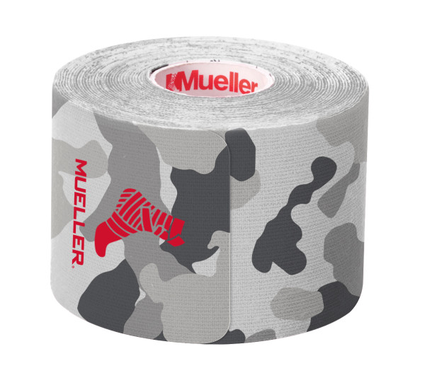 Kinesiology Tape&reg; 20 Pre-Cut I-Strips, 1 Roll - Gray Camo, , large image number null