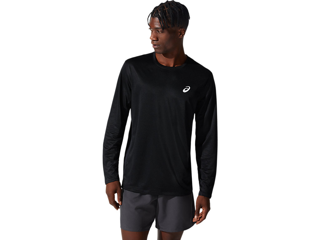ASICS SILVER LS TOP, PERFORMANCE BLACK, swatch
